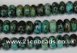 CTU484 15.5 inches 6*10mm rondelle African turquoise beads wholesale