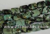 CTU494 15.5 inches 8*10mm rectangle African turquoise beads wholesale