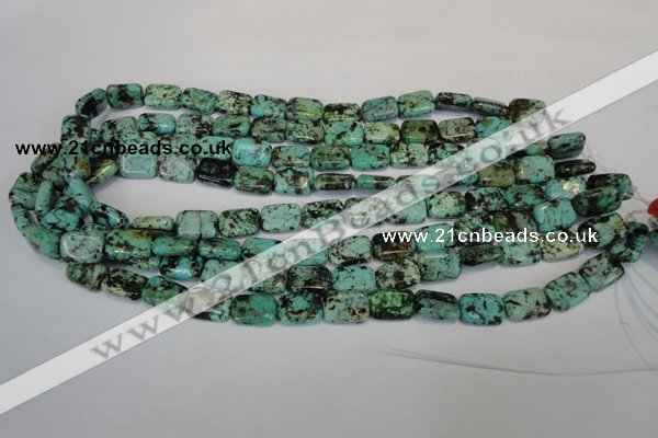 CTU495 15.5 inches 10*14mm rectangle African turquoise beads wholesale