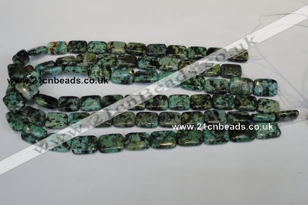 CTU497 15.5 inches 13*18mm rectangle African turquoise beads wholesale