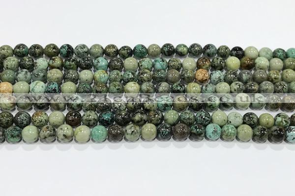 CTU511 15.5 inches 6mm round African turquoise beads wholesale