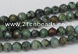 CTU551 15.5 inches 6mm faceted round African turquoise beads