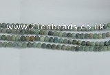 CTU563 15.5 inches 6mm round matte african turquoise beads