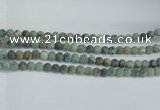 CTU564 15.5 inches 8mm round matte african turquoise beads