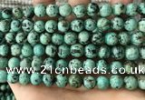 CTU582 15.5 inches 8mm round natural african turquoise beads