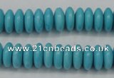 CTU880 15.5 inches 5*8mm rondelle dyed turquoise beads wholesale