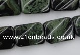 CTW381 15.5 inches 15*20mm twisted rectangle kambaba jasper beads