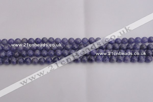 CTZ502 15.5 inches 7mm round natural tanzanite gemstone beads