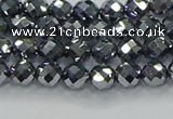 CTZ610 15.5 inches 4mm faceted round terahertz beads wholesale