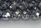 CTZ612 15.5 inches 8mm faceted round terahertz beads wholesale