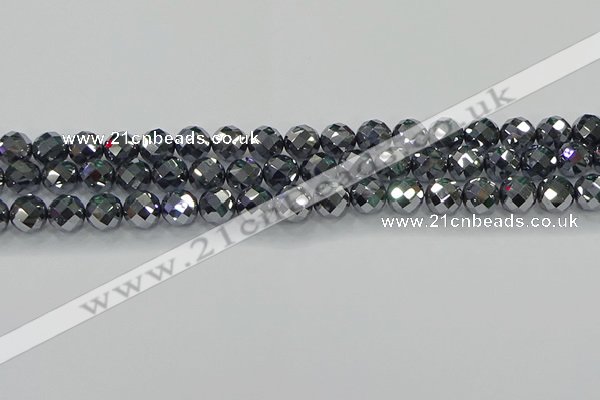 CTZ612 15.5 inches 8mm faceted round terahertz beads wholesale