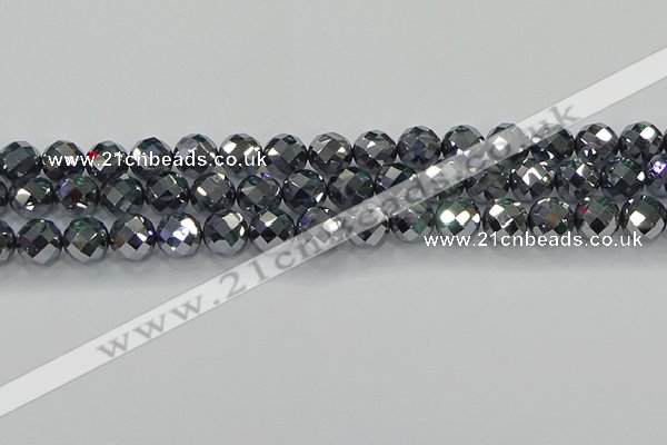 CTZ613 15.5 inches 10mm faceted round terahertz beads wholesale