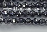 CTZ620 15.5 inches 4mm faceted round terahertz beads wholesale