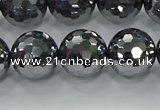CTZ623 15.5 inches 10mm faceted round terahertz beads wholesale