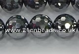 CTZ623 15.5 inches 10mm faceted round terahertz beads wholesale