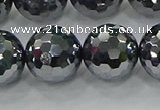 CTZ624 15.5 inches 12mm faceted round terahertz beads wholesale