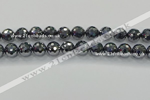 CTZ624 15.5 inches 12mm faceted round terahertz beads wholesale