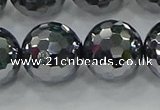 CTZ625 15.5 inches 14mm faceted round terahertz beads wholesale