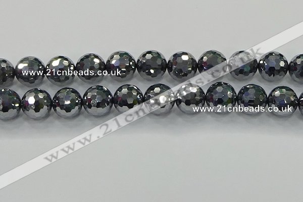 CTZ625 15.5 inches 14mm faceted round terahertz beads wholesale