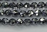 CTZ630 15.5 inches 4mm faceted nuggets terahertz beads wholesale