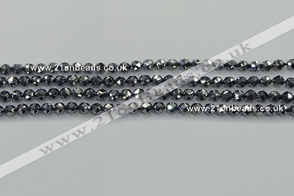 CTZ630 15.5 inches 4mm faceted nuggets terahertz beads wholesale