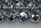 CTZ633 15.5 inches 10mm faceted nuggets terahertz beads wholesale