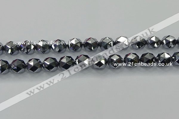 CTZ634 15.5 inches 12mm faceted nuggets terahertz beads wholesale