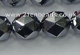 CTZ635 15.5 inches 14mm faceted nuggets terahertz beads wholesale