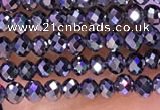 CTZ651 15.5 inches 2mm faceted round tiny terahertz beads