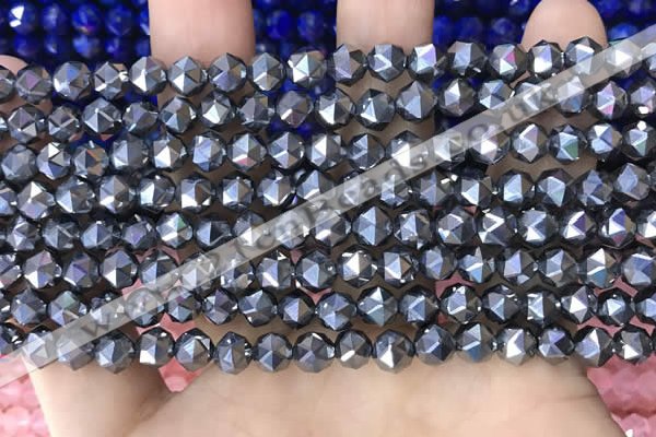 CTZ655 15.5 inches 6mm faceted nuggets terahertz beads wholesale