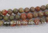 CUG101 15.5 inches 6mm round Chinese unakite beads wholesale