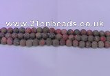 CUG182 15.5 inches 8mm round matte unakite gemstone beads