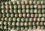 CUG214 15 inches 8mm round unakite beads wholesale