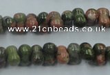 CUG65 16 inches 8*12mm bone natural unakite gemstone beads wholesale