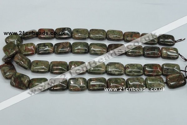 CUJ05 15.5 inches 15*20mm rectangle autumn jasper gemstone beads