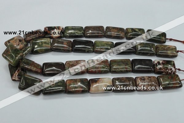 CUJ06 15.5 inches 18*25mm rectangle autumn jasper gemstone beads