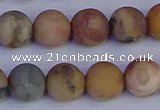 CVJ15 15.5 inches 12mm round matte venus jasper beads wholesale