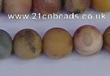 CVJ16 15.5 inches 14mm round matte venus jasper beads wholesale