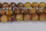 CVJ21 15.5 inches 4mm faceted round venus jasper beads wholesale