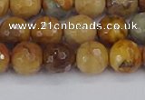 CVJ23 15.5 inches 8mm faceted round venus jasper beads wholesale