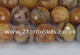 CVJ24 15.5 inches 10mm faceted round venus jasper beads wholesale