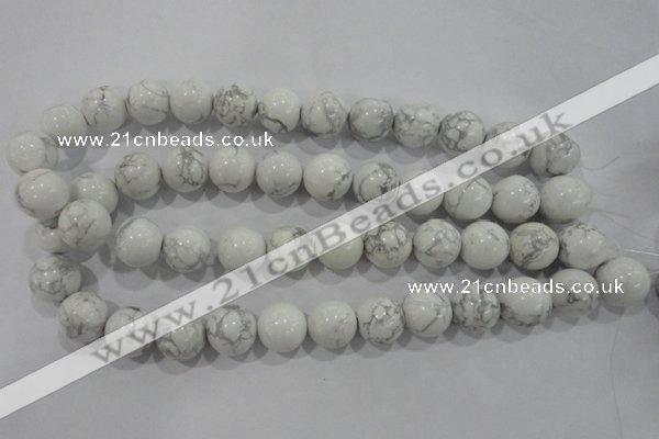 CWB208 15.5 inches 20mm round natural white howlite beads wholesale