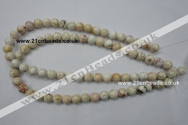 CWB313 15.5 inches 10mm round howlite turquoise beads wholesale