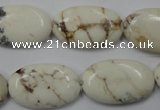 CWB355 15.5 inches 16*25mm oval howlite turquoise beads wholesale