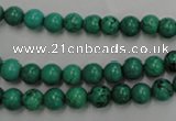 CWB565 15.5 inches 6mm round howlite turquoise beads wholesale