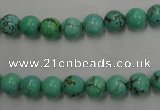 CWB566 15.5 inches 7mm round howlite turquoise beads wholesale