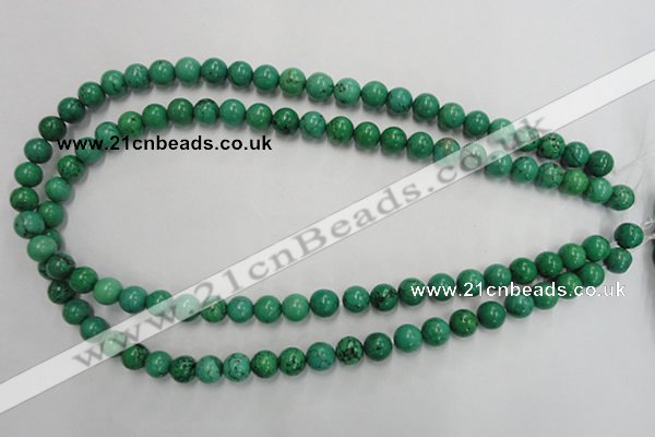 CWB567 15.5 inches 8mm round howlite turquoise beads wholesale