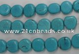 CWB750 15.5 inches 9mm freeform howlite turquoise beads wholesale