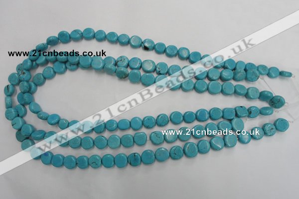 CWB750 15.5 inches 9mm freeform howlite turquoise beads wholesale