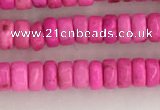 CWB822 15.5 inches 2*4mm tyre howlite turquoise beads wholesale